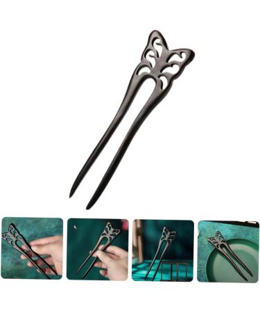 VINTORKY Ebony Hairpin Hair Forks Hair Pins for Thick Hair Chinese Hair Sticks Hair Accessories French Pins Hair Pins for Women Hairpins Hair for Women U Pins Hair Wooden Hair Sticks - Buy Online on GoSupps.com