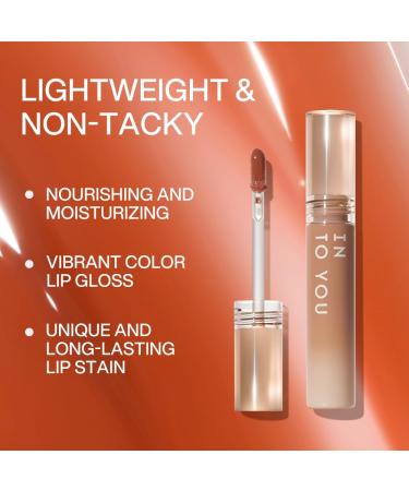 INTO YOU Lip Stain - Long Lasting Lip Gloss & Tint Smudge-Proof Glitter Liquid Lipstick Moisturizing Lip Plumper for Dry Lips (G07) - Shop Now - Buy Online on GoSupps.com