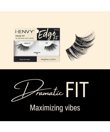 i-ENVY Half Lashes - Dramatic Fit False Eyelashes for a Natural Wispy Cat Eye Look | Lightweight & Comfortable Everyday Wear - Buy Online on GoSupps.com