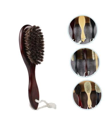 Frcolor Mustache & Beard Brush Stand | Wooden Hairbrush Holder for Men - 20x5cm - Buy Online on GoSupps.com