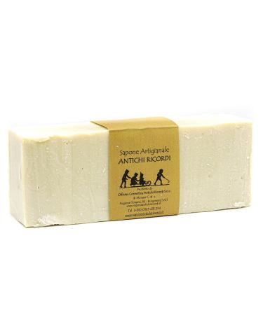 Pure handcrafted 100% natural soap - for face hands body and hair - emollient and for sensitive hair - Marseille olive oil