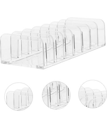 STOBAZA 2pcs Partition Storage Display Rack Home Cosmetic Holder Eyeshadow Organizer Storage Rack Make up 17X7X4CM Transparent - Buy Online on GoSupps.com
