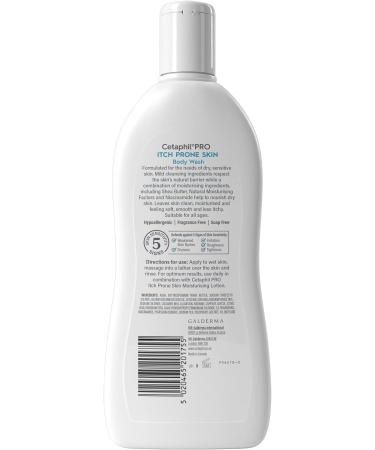 Cetaphil PRO Body Wash 295ml For Itch Prone & Eczema Prone Skin With Niacinamide & Shea Butter Vegan Friendly - Buy Online on GoSupps.com
