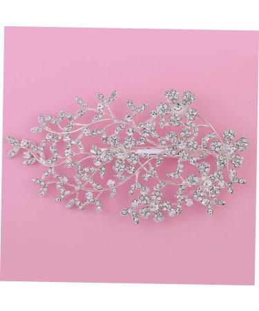 LALAFINA Diamond Hair Clips 1pc Bridal Hair Accessories Rhinestone Wedding Dress Decoration Rose Flower Comb Hairband for Wedding Bridal Headwear Headgear Rhinestones Hair Plug Bride - Buy Online on GoSupps.com