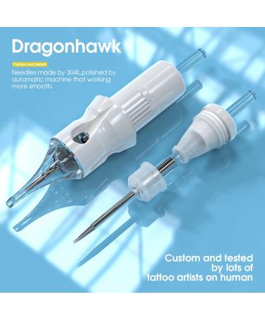 Dragonhawk Tattoo Cartridges Needles Kit - 50Pcs Mixed Sizes for Studio Artists - Buy Online on GoSupps.com