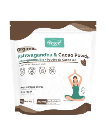 VORST Organic Ashwagandha Powder 2640mg With Cacao | 600g | Stress Relief & Energy | Low Carb & Calorie | Superfood Supplement | Hot Chocolate Mix | Root Powder for Drinks | Gluten-Free & Keto | For Men & Women