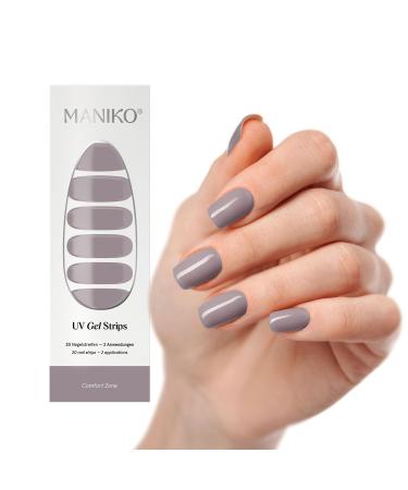 Maniko UV Gel Strips - self -adhesive nail film for up to 2 applications - vegan & long -lasting - manicure for natural nails (20 UV gel strips) (Comfort zone)