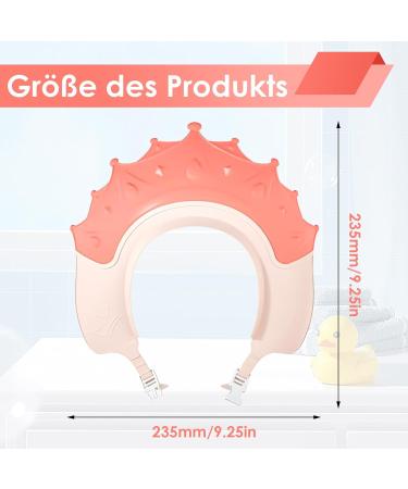 Buy Adjustable Shower Hood for Kids - Hair Washing Protection Shield for Toddlers (1-9 Years) - Pink - Buy Online on GoSupps.com