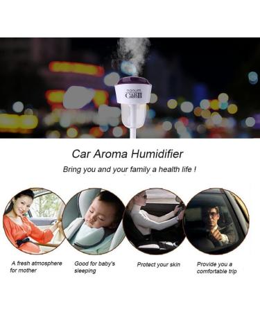 MIGHTYDUTY Mini Car Oil Diffuser & Dual USB Charger - Essential Oils Humidifier for Car - Perfect Automobile Gift in Purple - Buy Online on GoSupps.com