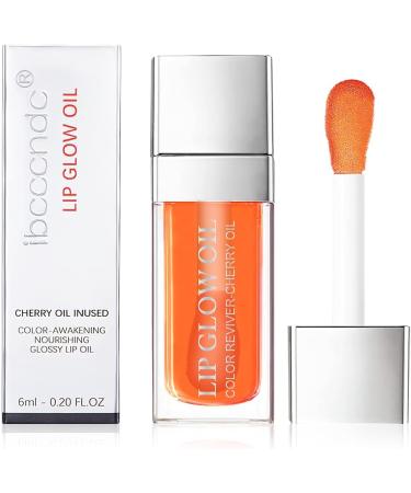 AOOWU Plumping Lip Oil Tint - Coral Orange | Moisturizing & Long-Lasting Lip Hydrating Gloss for Women - Buy Online on GoSupps.com