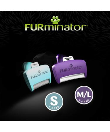 Furminator Deshedding Tool for Long-Haired Cats - Size S | Enhanced Version 2.0 Cat Brush for Small Cats - Effectively Removes Undercoat - Buy Online on GoSupps.com