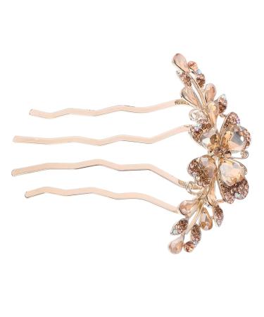 minkissy Hair Comb Rhinestone Side Comb Rhinestone Hair Clips Hair Side Comb Rhinestone Hair Pin Rhinestone Clips Hair Volume Clip Hairclips Bride Hair Clip Metal Miss Accessories Bow Tie