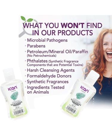 ican London Pure Vegetable Glycerine Softens & Moisturizes Skin 100ml - Buy Online on GoSupps.com