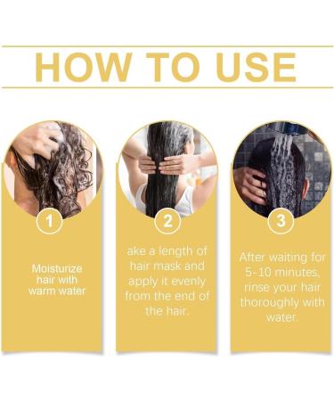 Luxurious Deep Conditioning Hair Mask Collagen Hair Mask Hydrating Nourishing Collagen Hair Conditioner for Dry Damaged Hair (3pc) - Buy Online on GoSupps.com