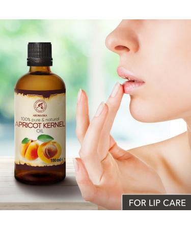 Apricot Kernel Oil 100ml - Pure Cold-Pressed Apricot Oil from Italy | Natural Carrier Oil for Skin & Hair Care - Moisturize Dry Hair & Remove Split Ends - Buy Online on GoSupps.com