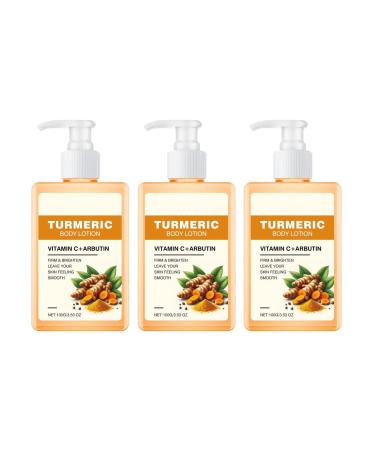 Turmeric Body Lotion,Vitamin C Turmeric Body Lotion, Deep Hydration,Body Lotion, Repair Dry Skin - Turmeric Body Treatment Lotion For Smooth,Nourished Skin (3)