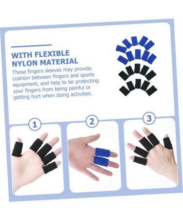 ULTECHNOVO 60 Pcs Sports Finger Guards - Multi-Function Finger Cots & Covers for Professionals | Portable Finger Sleeves for Sports & Activities - Buy Online on GoSupps.com