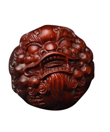 Unbit ballstretcher magnetic stressball walnut carving fitness ball handball gifts and liberals play ornaments Baoding-Ball (color: single)
