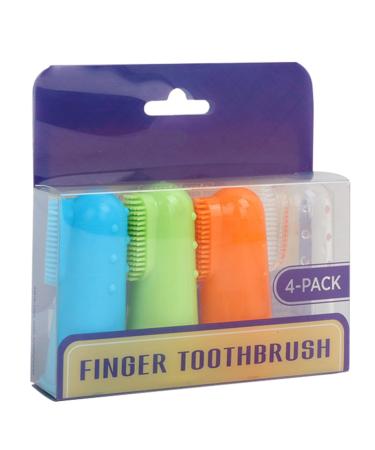Pack of 4 Soft Toothbrushes for Cleaning Your Pet's Teeth to Remove Bad Breath