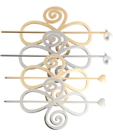 FRCOLOR 12 Sets Hairpin Hair Jewelry for Hair Bun Holder Hair Sticks Barrette Hair Barrettes for Clips for Hair Bun Holder for Hair Bun Hair Clip Hair Ponytail Hair Pin Alloy - Buy Online on GoSupps.com