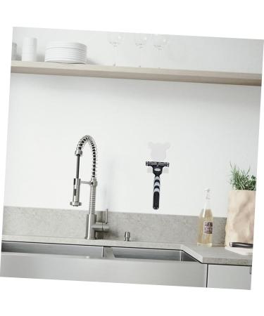 Jojofuny 2-Pack Wall Shower Razor Holder & Bathrobe Hooks - Rustproof Steel & Plastic Ideal for Storage & Organization - Buy Online on GoSupps.com