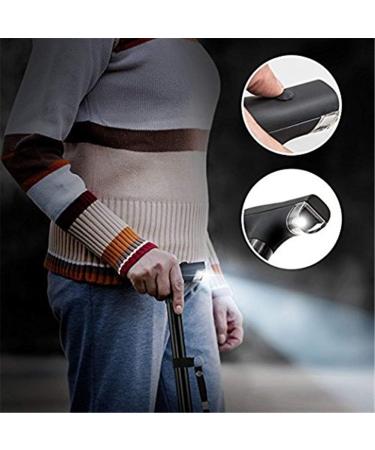 Folding Cane with Led Light Adjustable Canes and Walking Sticks for Arthritis Disabled and Elderly Black - Buy Online on GoSupps.com