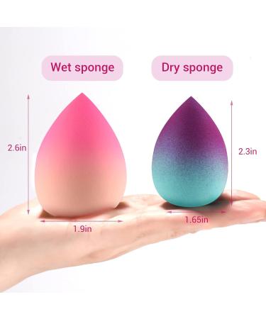 DUAIU 3 pcs Gradient Makeup Sponge Blender Set - Beauty Blender for Foundation, Concealer & Applicator - Buy Online on GoSupps.com