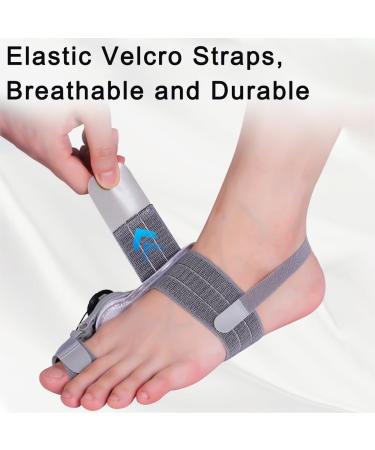 Bunion Corrector for Men & Women | Adjustable Dual Orthotic Separator with Soft Silicone Pads | Non-Slip Heel Strap | Right & Left Feet - White Black Buckle - Buy Online on GoSupps.com