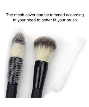 100-Part Makeup Brush Pen Guard Protector Set - Reusable & Expandable Mesh Coverage for Ultimate Cosmetic Brush Protection - Buy Online on GoSupps.com