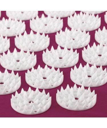 Acupressmate Massage Mat - 75x44 cm Acupuncture Nail Mat for Relaxation & Pain Relief | Purple - Buy Online on GoSupps.com