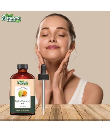 Organic Zing Prickly Pear Seed (Opuntia basilaris P.) Oil | Pure & Natural Carrier Oil for Massage Skincare & Haircare - 118ml/3.99fl oz - Buy Online on GoSupps.com