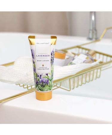 Spa Luxetique Lavender Bath Basket for Women - Body Lotion, Bath Salt, Bombs - Relaxation Spa Set - Birthday Gift - Buy Online on GoSupps.com