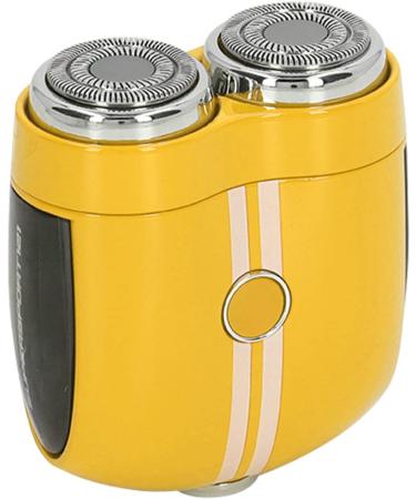 Generic Small Beard Trimmer | 10300 RPM Wet Dry Mini Electric Shaver | IPX7 Waterproof | Curved Design | Type C Charging - Perfect for Dating (Yellow - Buy Online on GoSupps.com