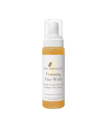Bee Naturals Self Foaming Face Wash | Light Cleanser for Oily Skin | Soothes Inflammation with Essential Oils | 8oz - Buy Online on GoSupps.com