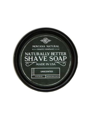 Premium MNSC Unscented Artisan Shave Soap for Smooth, Hypoallergenic Shave - Handcrafted in USA, All-Natural Ingredients - Buy Online on GoSupps.com