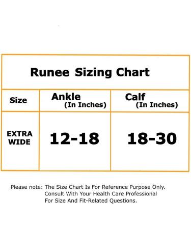 Runee Wide Calf Copper Infused Compression Sleeve - Ultimate Leg Support for Calf Pain Shin Splints Swelling Relief & Varicose Veins - International Shipping Available - Buy Online on GoSupps.com