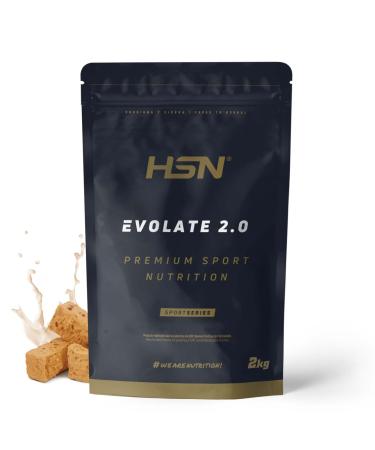 HSN HSN Evolate 2.0 Whey Protein Isolate | Nougat Flavor 2kg 67 Takes Per Pack | Whey Protein Isolate CFM + Digestive Enzymes | Non-GMO Vegan Gluten Free & Soy Free