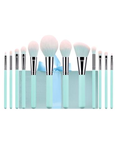 12 Light Handle Makeup Brushes Set - Soft Hair Foundation & Eye Shadow Beauty Tools for Flawless Application - Buy Online on GoSupps.com
