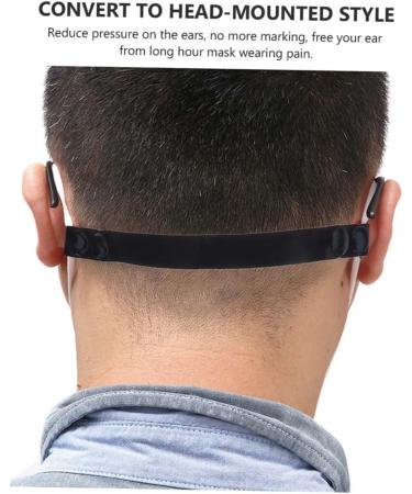 Aokwawaliy Glass Dip Pins with White Gliders - 10 Adjustable Nylon Mask Rope Button Extensions for Yeezy White Masks - Buy Online on GoSupps.com