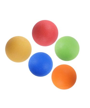 Beavorty 5st muscle roll Pieces PCs Yoga accessories lacrosse balls peanut massage ball foot massage plantar roll massage roller tissue ice hockey back roll yoga ball heal scrollrad massage mug 6.5x6.5cm as shown
