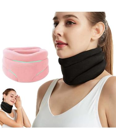 Cervicorrect Neck Brace Snoring Soft Neck Support Relieves Pain Neck Brace For Neck Pain & Support | Wraps Keep Vertebrae Stable And Aligned For Relief Of Cervical Spine Pressure For Women & Men (Pink)