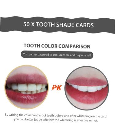 Plafope 30-Piece Tooth Color Card Set - Premium Dental Care Supplies for Whitening & Color Matching - Buy Online on GoSupps.com