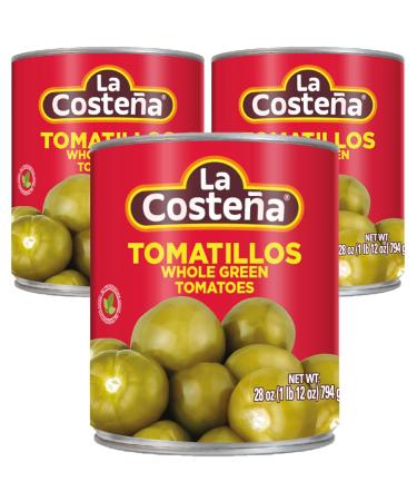 La Costena Tomatillos 794g (Pack 3) / Mexican Whole Tomatillos Tinned Spanish Green Tomatoes in Large Can - Buy Online on GoSupps.com