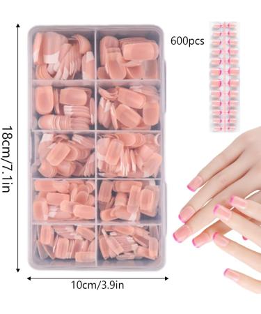 AJTUTUS/Box French Tip False s Press On False s Full Cover Stick On Ballerinas Artificial s - Buy Online on GoSupps.com
