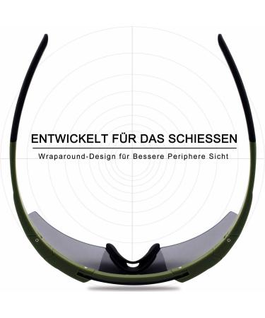 Sposune Outdoor Tactical Glasses - Impact Resistant UV400 Shooting Sunglasses with 3 Interchangeable Lenses | Unisex Anti-Fog Eye Protection for Hunting Cycling & Driving - Buy Online on GoSupps.com
