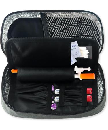 KNFFSAAJL Insulin Case Bag Portable Insulin Cooling Pack Insulin Cooler Travel Case Insulated Diabetic Bag with Handle Insulin Organizer Carrying Bag Lightweight for Home Travel Insulin Pens - Buy Online on GoSupps.com