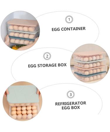 Mikikit Kitchen Egg Tray 3pcs Egg Storage Box Eggs Drawer Storage Bins Egg Storage Tray Egg Tray Storage Rack re-usable - Buy Online on GoSupps.com