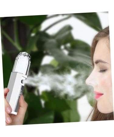 Baluue 1pc Portable Humidifier Portable Face Steamer Mini Facial Mister Nano Mist Sprayer Atomizer White - Buy Online on GoSupps.com
