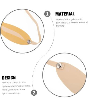 POPETPOP 50 pcs Skin Supply for Beginner Professional Silicone Practice Headband Eyebrow Fake - Buy Online on GoSupps.com