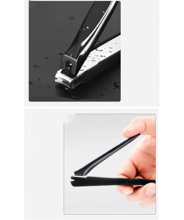 UNbit Nail Clipper 1PC New Creative Black Stainless Steel Nail Clippers Diagonal Anti-Splash Waterproof Professional Nail Trimmer - Buy Online on GoSupps.com